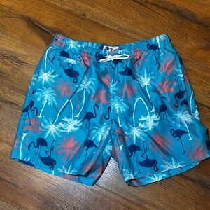 Trunks Surf & Swim Co Men’s TrunksTropical Flamingo Swim Shorts Flamingo Palm